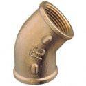 Guidi Bøjning 45° ind/ind 3/4" bronze