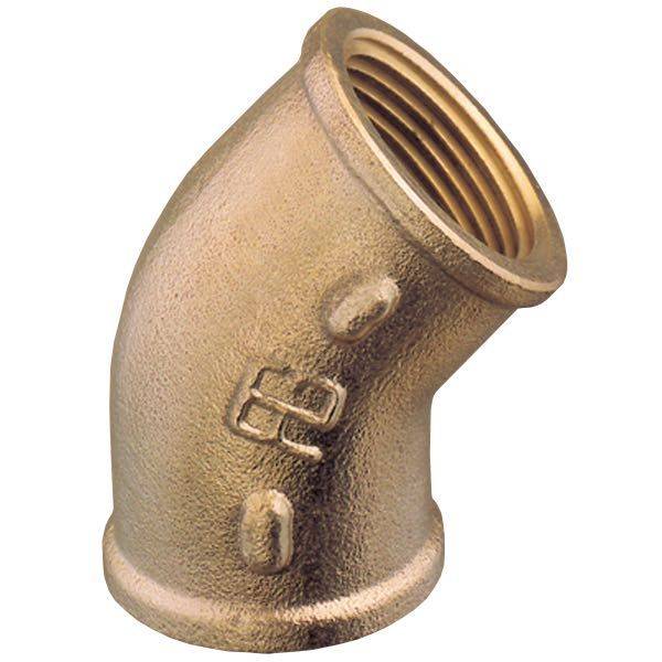 Guidi Bøjning 45° ind/ind 1 1/2″ bronze – 1068146