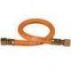 Gasslange 1,2m 1/4" til 8mm rørtilslutning blister