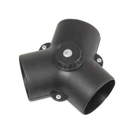 Y-ventil med spjæld 75 x 60/60mm