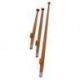 1852 Flagspil i teak 60cm bøsning Ø25 mm