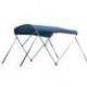 Bimini top 3-arm alu rør Ø25mm blå L180 B210-220 H110cm