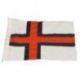 Flag færøerne 125cm. syet
