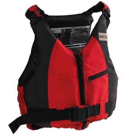 1852 svømme/jolle/SUP vest rød/sort 30-50 kg