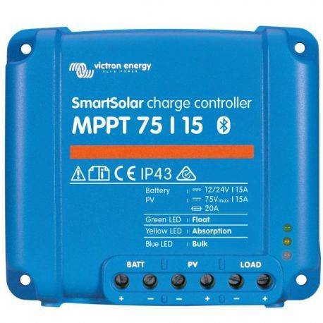 Victron mppt smart 75/10 regulator 145wp 12v / 290wp 24v