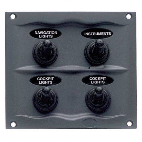 BEP strømpanel 4 kontakter.12V