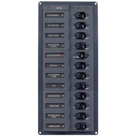 Bep lux strømpanel 12 kont.12v