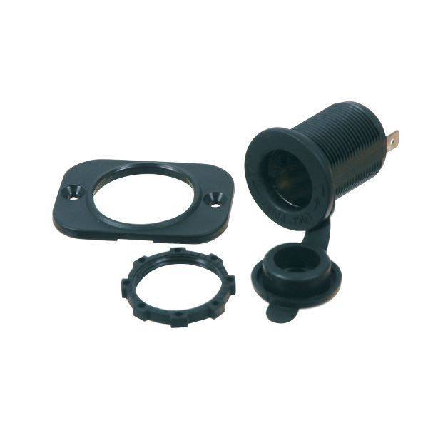 1852 Stikdåse indbygning m/rund & firkantet flange 12V20Amp - 1270232