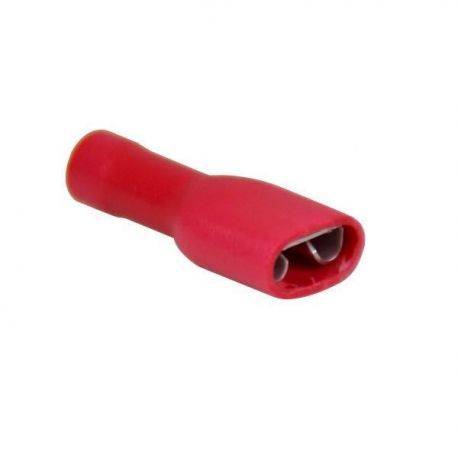 Fladstik isoleret gul 6.4x0.8mm - 100stk