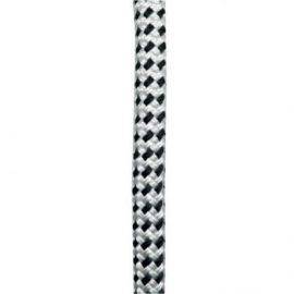 Robline fortøjning dobbelt flettet 12mm 10m hvid/sort