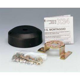 Ultraflex Monteringsflange sort 90°