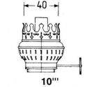 DHR Brænder messing for 10