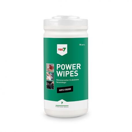 Tec7 power wipes 70 stk.